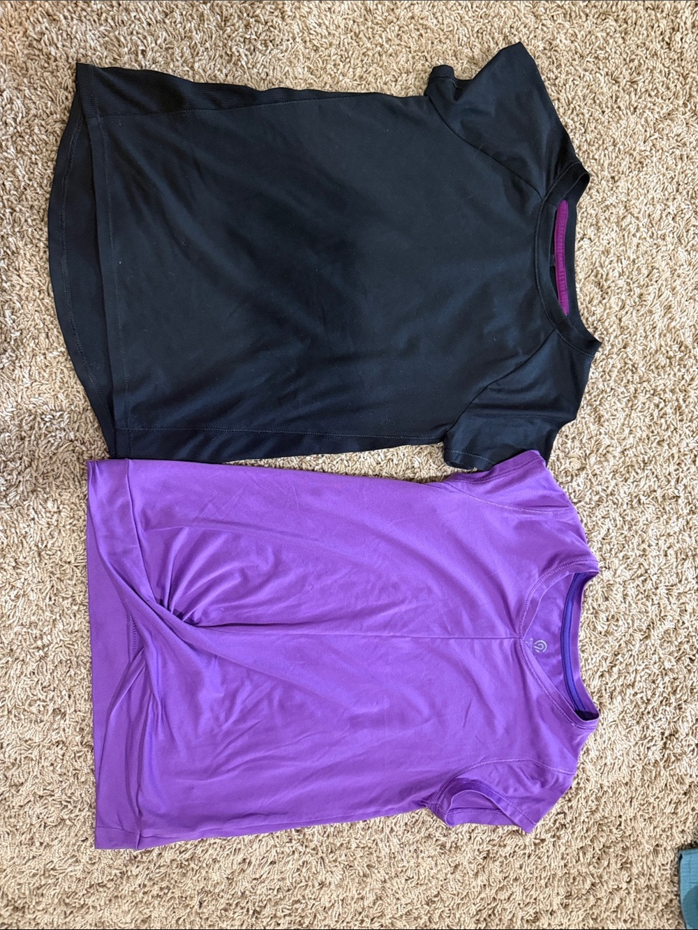 Black and Purple Performance Tee Duo